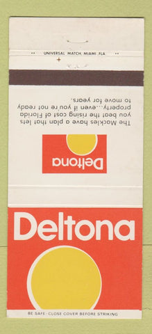 Matchbook Cover - Deltona Mackles Miami FL 30 Strike