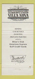 Matchbook Cover - D' Agostino's Villa Nova Winter Park FL 30 Strike