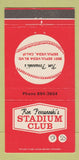 Matchbook Cover - Ron Perranoski's Sepulveda CA baseball 30 Strike