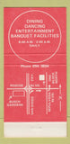Matchbook Cover - Ron Perranoski's Sepulveda CA baseball 30 Strike