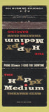 Matchbook Cover - Happy Median Theatre Club Chicago IL WORN 30 Strike