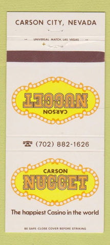 Matchbook Cover - Carson Nugget Casino NV 30 Strike