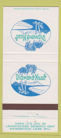 Matchbook Cover - Diamond Head Washington DC Chinese Polynesian 30 Strike #1