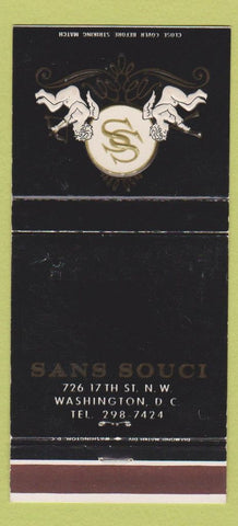 Matchbook Cover - San Souci Washington DC WEAR 30 Strike