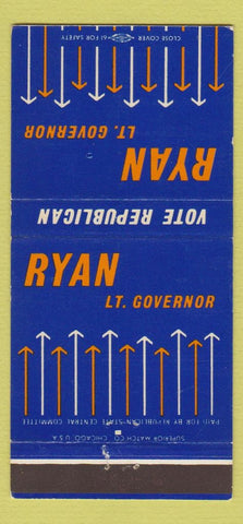 Matchbook Cover - Ryan for Lieutenant Governor 30 Strike