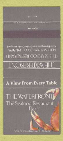 Matchbook Cover - Waterfront Seafood San Francisco CA 30 Strike