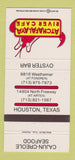 Matchbook Cover - Atchafalaya River Cafe Houston TX 30 Strike