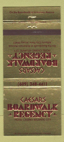 Matchbook Cover - Caesars Casino Atlantic City NJ 30 Strike