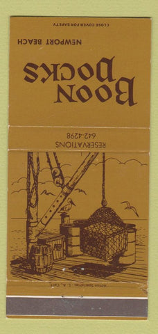Matchbook Cover - Boon Docks Newport Beach CA 30 Strike