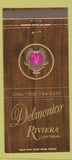 Matchbook Cover - Riviera Hotel Casino Las Vegas NV Delmonico 30 Strike