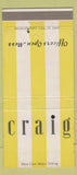 Matchbook Cover - Craig Officers Open Mess 30 Strike