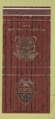 Matchbook Cover - Officers Mess Philadelphia Naval Base PA 30 Strike