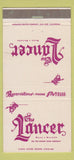 Matchbook Cover - Lancer Reno NV WEAR 30 Strike