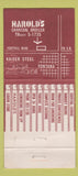 Matchbook Cover - Harold's Fontana CA 30 Strike