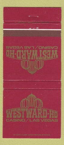 Matchbook Cover - Westward Ho Casino Las Vegas NV 30 Strike