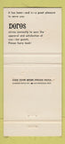 Matchbook Cover - Doros San Francisco CA 30 Strike