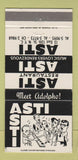 Matchbook Cover - Asti Restaurant New York City 30 Strike