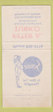 Matchbook Cover - Peter A Turko Match Books Palmerton PA 30 Strike