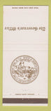 Matchbook Cover - Governors Office State of NC North Carolina 30 Strike