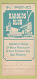 Matchbook Cover - Harolds Club Casino Reno NV 30 Strike