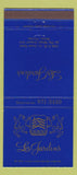 Matchbook Cover - Les Jardins Miami FL 30 Strike