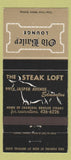 Matchbook Cover - Old Bailey Lounge Steak Loft Edmonton AB 30 Strike
