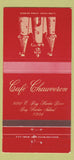 Matchbook Cover - Cafe Chauveron Bar Harbor Island FL  30 Strike