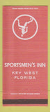 Matchbook Cover - Sportsmen's Inn Key West FL 30 Strike