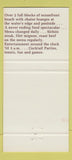 Matchbook Cover - Versailles Hotel Miami Beach FL 30 Strike