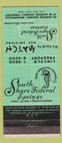 Matchbook Cover - South Shore Federal Savings Massapequa NY 30 Strike #1