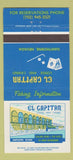 Matchbook Cover - El Capitan Lodge Casino Hawthorne NV 30 Strike