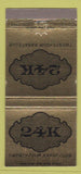 Matchbook Cover - 24K Club Detroit MI 30 Strike