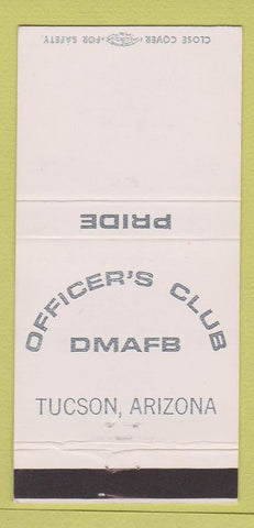Matchbook Cover - Officers Club Air Force Base Tucson AZ 30 Strike