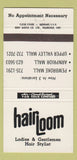 Matchbook Cover - Hair Loom Salon Pembroke ON 30 Strike