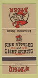Matchbook Cover - Steer n Stein Orange Fullerton Chino Pasadena CA 30 Strike