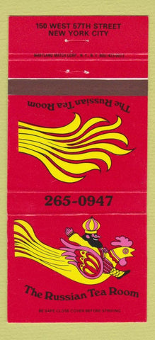 Matchbook Cover - Russian Tea Room New York City 30 Strike