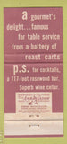 Matchbook Cover - El Prado San Francisco CA 30 Strike