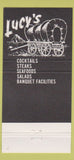 Matchbook Cover - Lucy's Long Beach CA 30 Strike