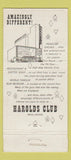 Matchbook Cover - Harolds Club Casino Reno NV 30 Strike