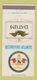 Matchbook Cover - Destroyers Atlantic Fleet Datum 30 Strike
