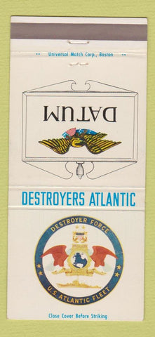 Matchbook Cover - Destroyers Atlantic Fleet Datum 30 Strike