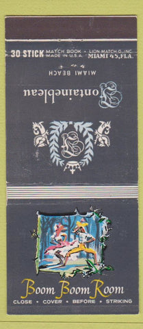Matchbook Cover - Hotel Fontainebleau Miami Beach FL Boom Boom Room 30 Stick #2