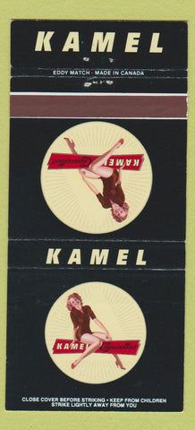 Matchbook Cover - Kamel Cigarettes girlie 30 Strike