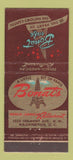 Matchbook Cover - Bonat's French Restaurant Washington DC 21 Strike Feature