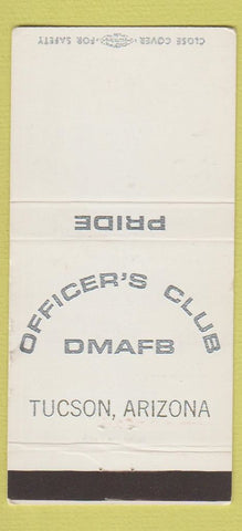 Matchbook Cover - Officers Club Air Force Base Tucson AZ 30 Strike