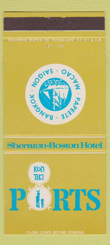 Matchbook Cover - Koni Tiki Ports Sheraton Boston MA 30 Strike
