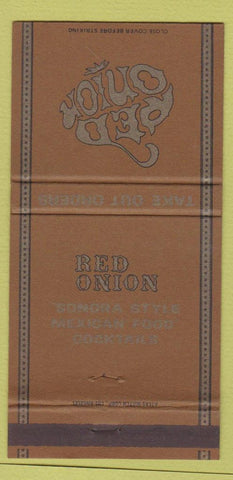 Matchbook Cover - Red Onion Mexican Hawthorne Torrance Irvine CA 30 Strike #1