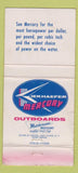 Matchbook Cover - 1958 Mercury Mark 78 Boat Motor Sarasota FL WORN 30 Strike