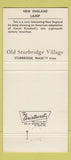 Matchbook Cover - Old Sturbridge Villa MA WEAR 30 Strike