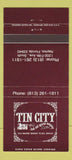 Matchbook Cover - Tin City Restaurant Naples FL 30 Strike